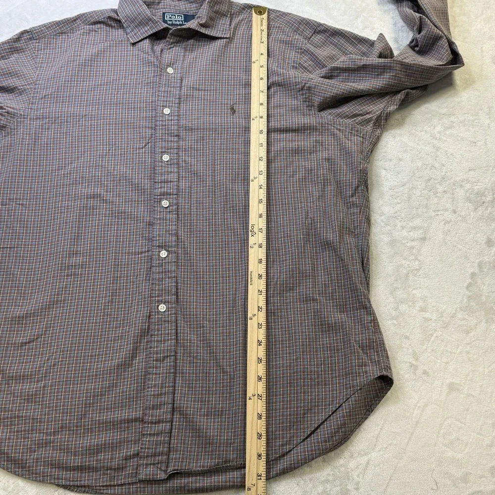 Polo Ralph Lauren Stanton Classic‎ Fit Plaid Shirt Mens XL Ivy Prep